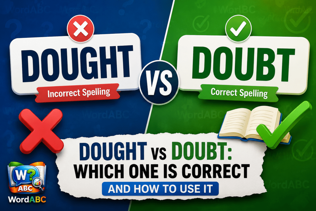 Dought vs Doubt: Which One Is Correct and How to Use It