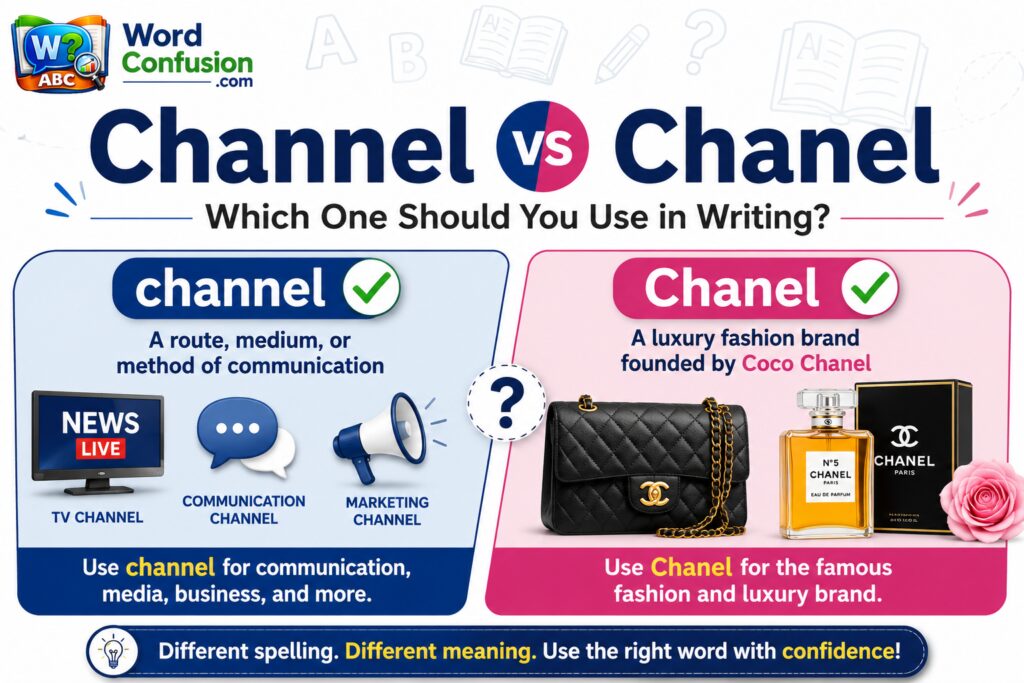 Channel vs Chanel: Which One Should You Use in Writing?
