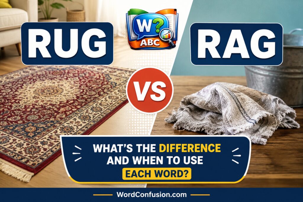 Rug vs Rag: What’s the Difference and When to Use Each Word?