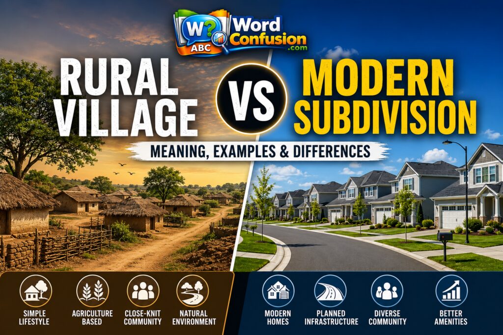 wordconfusion-Rural Village vs Modern Subdivision-img