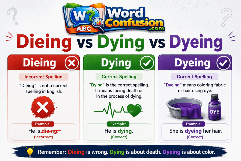 wordconfusion-Dieing vs Dying vs Dyeing-img