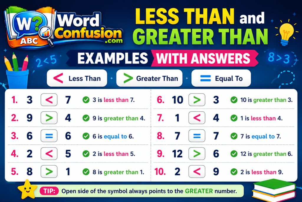 wordconfusion-Less Than and Greater Than Examples With Answers-img