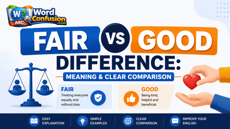 wordconfusion-Fair vs Good Difference: Meaning,& Clear Comparison-Featured image
