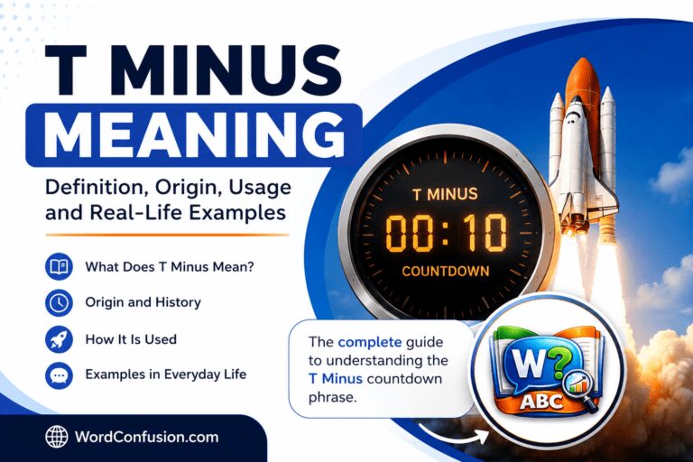 wordconfusion-What Does T Minus Mean? Definition, Origin, Countdown Usage & Examples-Featured image