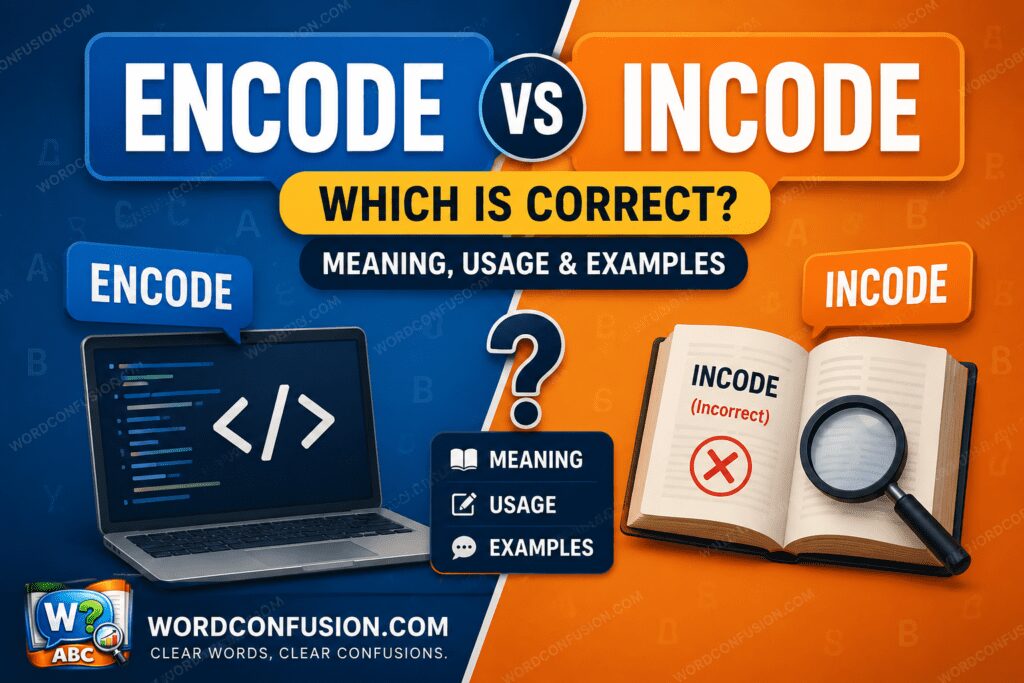 Encode vs Incode: Which Is Correct? Meaning, Usage & Examples