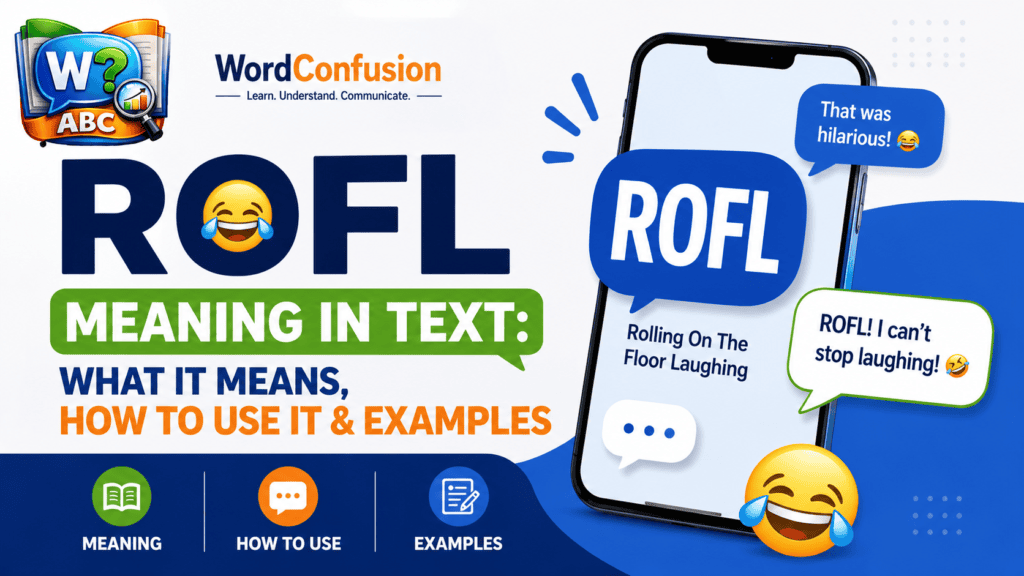 ROFL Meaning in Text: What It Means, How to Use It & Examples
