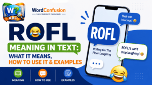 wordconfusion-ROFL Meaning in Text: What It Means, How to Use It & Examples-Featured image
