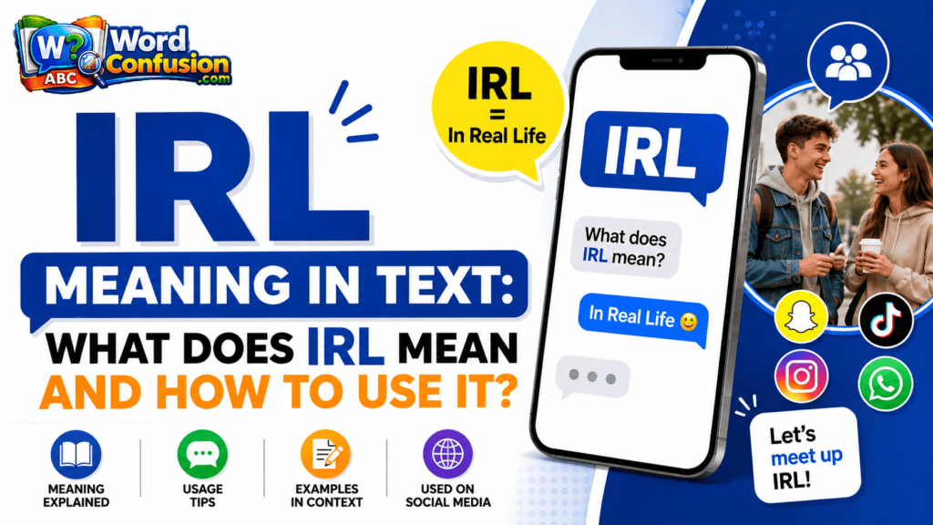 IRL Meaning in Text: What Does IRL Mean and How to Use It?
