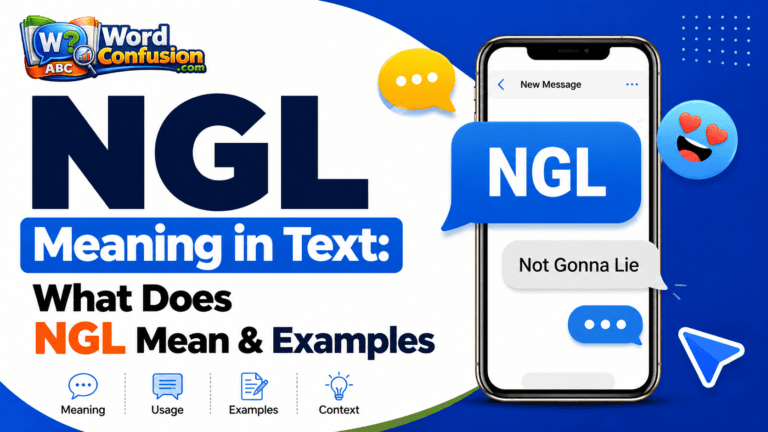wordconfusion-NGL Meaning in Text: What Does NGL Mean & Examples-Featured image