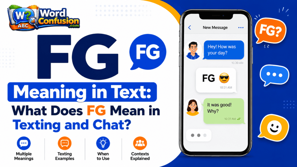 FG Meaning in Text: What Does FG Mean in Texting and Chat?