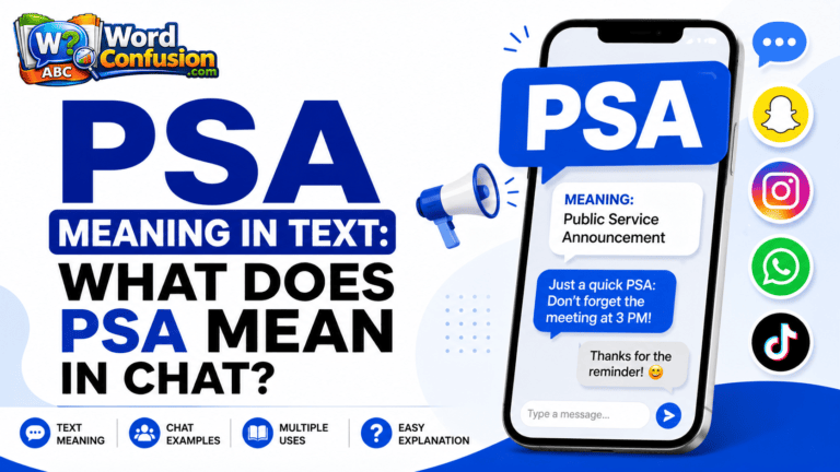 wordconfusion-PSA Meaning in Text: What Does PSA Mean in Chat?-Featured image