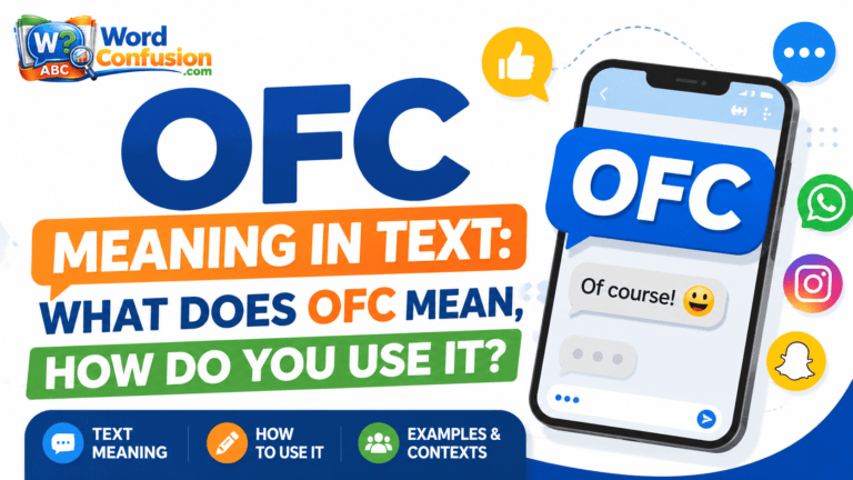 wordconfusion-OFC Meaning in Text: What Does OFC Mean,How Do You Use It?-Featured image