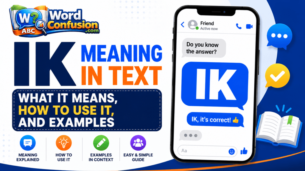 IK Meaning in Text: What It Means, How to Use It, and Examples