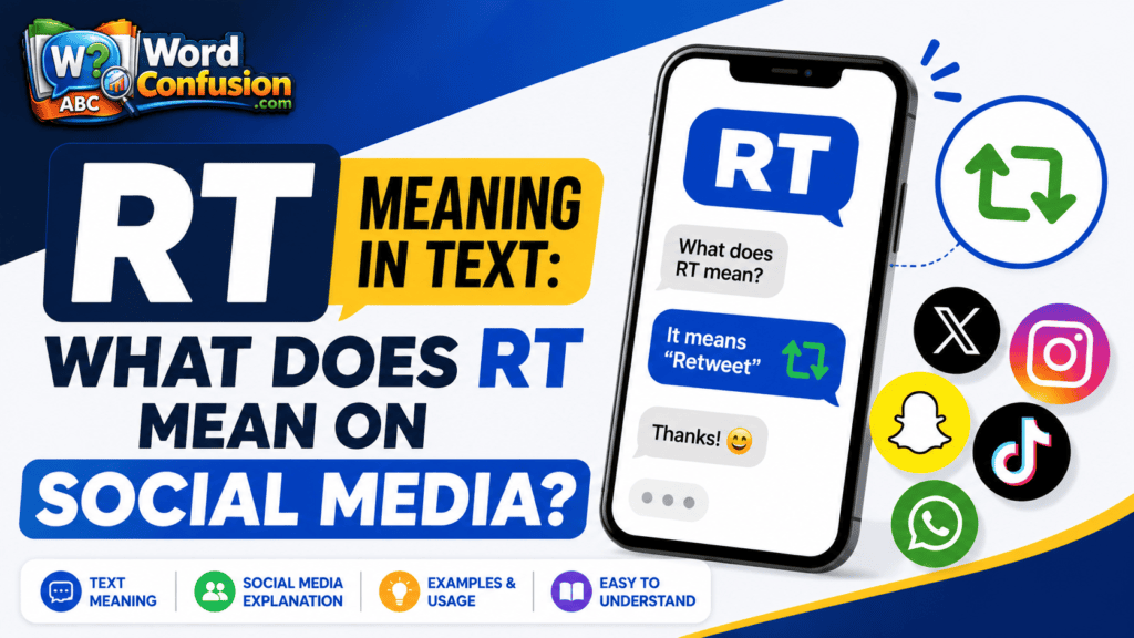 RT Meaning in Text: What Does RT Mean on social media?