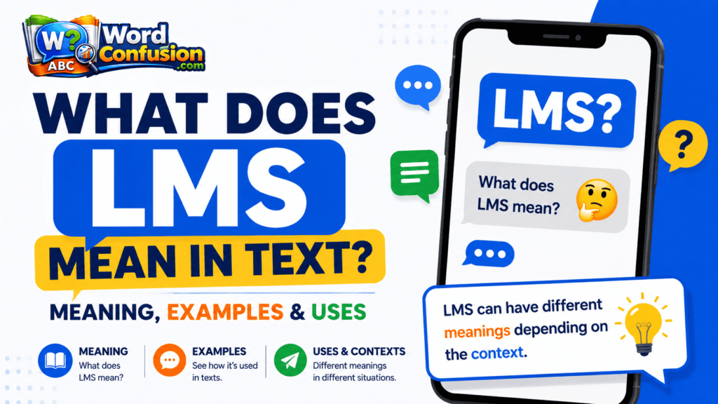 What Does LMS Mean in Text? Meanings, Uses & Examples