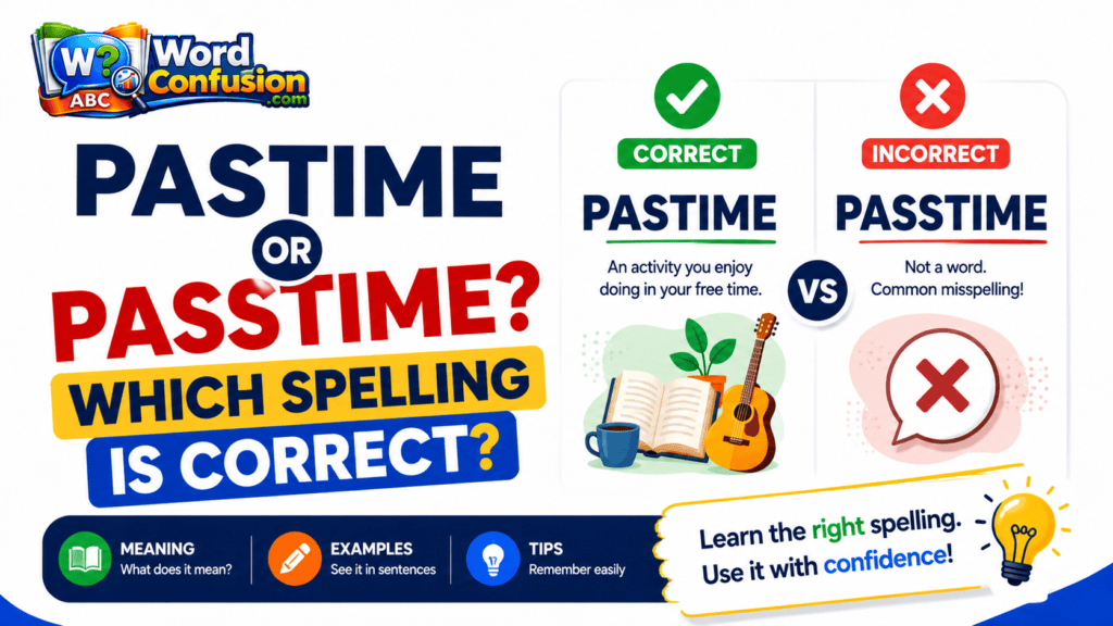 Pastime or Passtime? Which Spelling Is Correct?