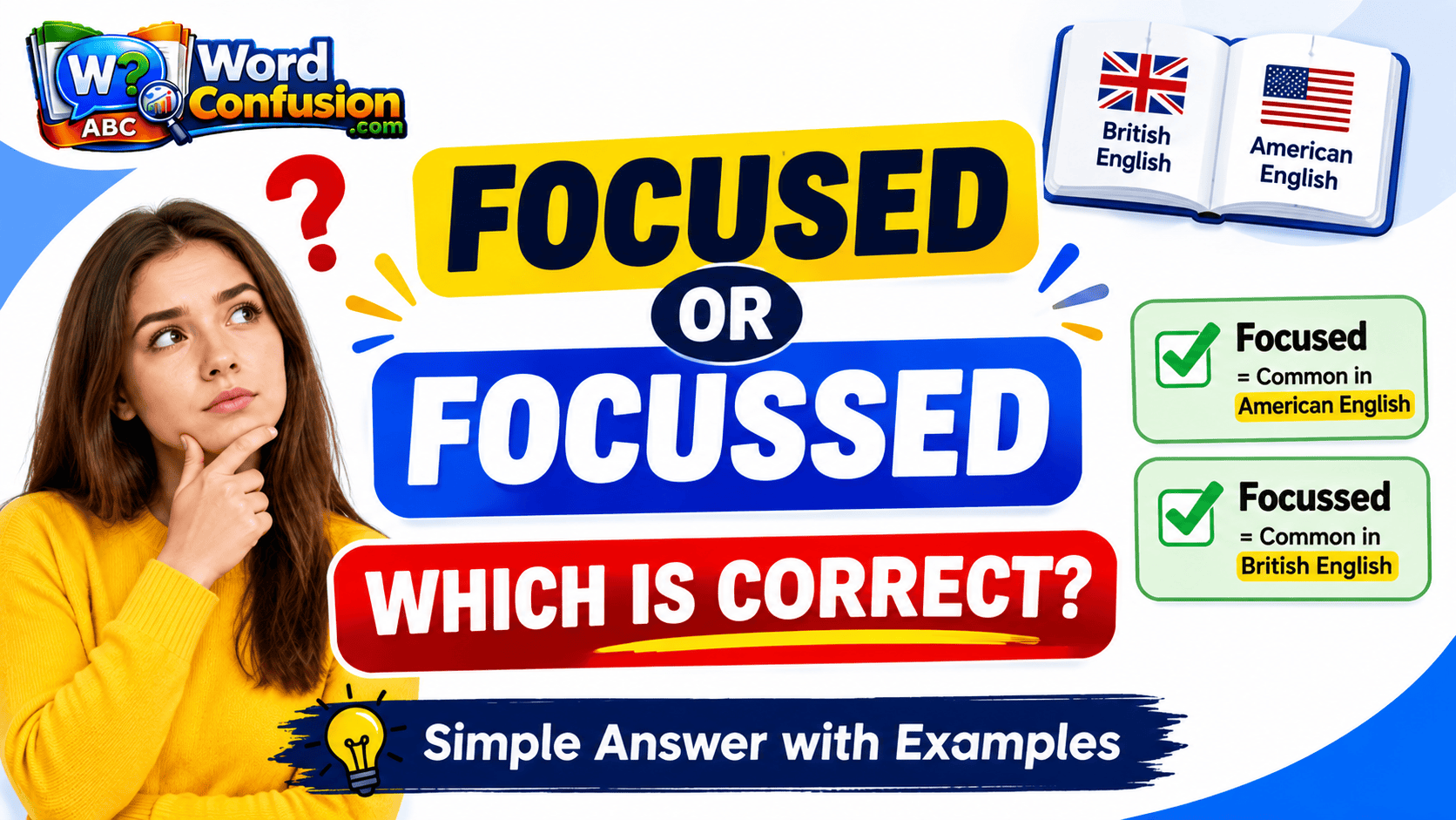 Focused or Focussed: Which Is Correct?-img