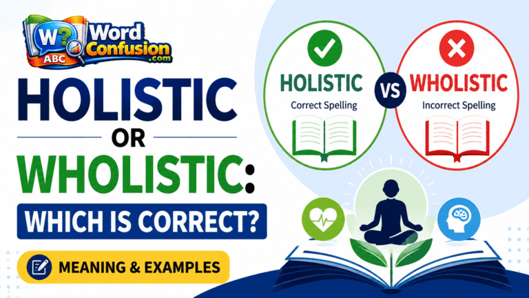 wordconfusion-Holistic or Wholistic: Which Is Correct? Meaning & Examples-Featured image