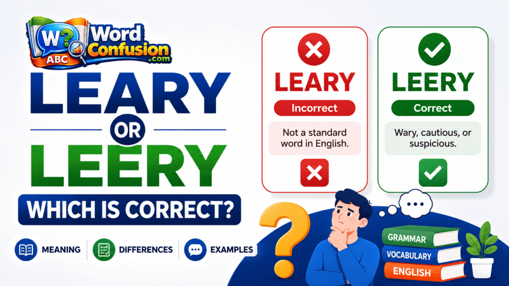 Leary or Leery: Which Is Correct?