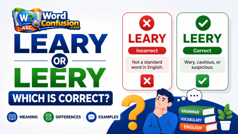 wordconfusion-Leary or Leery: Which Is Correct?-Featured image