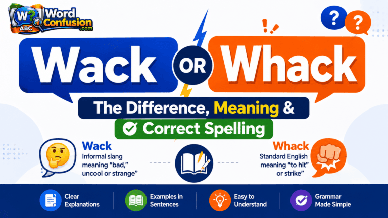 Wack or Whack? The Difference, Meaning & Correct Spelling-Featured image