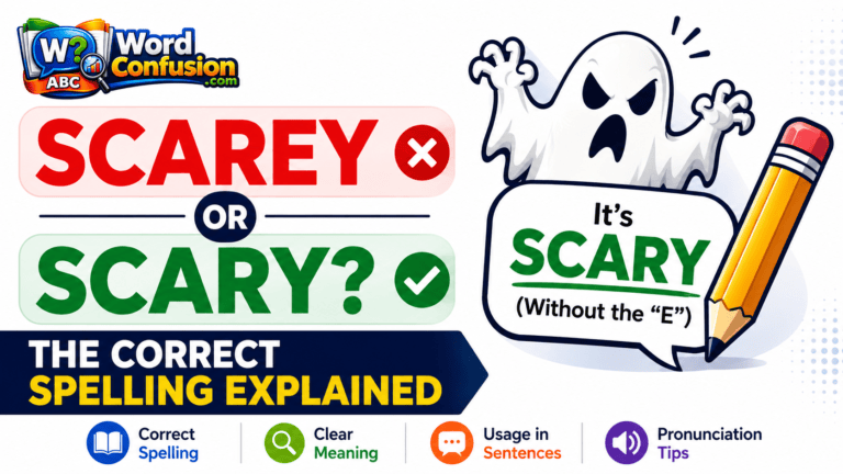 Scarey or Scary? The Correct Spelling Explained-Featured image