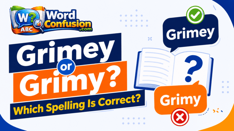 Grimey or Grimy? Which Spelling Is Correct?-Featured image