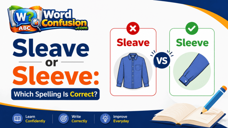 Sleave or Sleeve: Which Spelling Is Correct?-Featured image