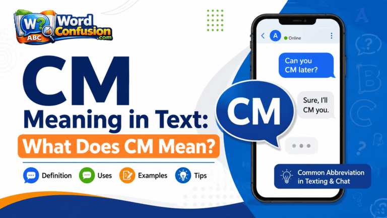 CM Meaning in Text: What Does CM Mean?-Featured image