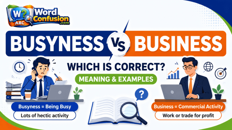 Busyness vs Business: Which Is Correct? Meaning & Examples-Featured image