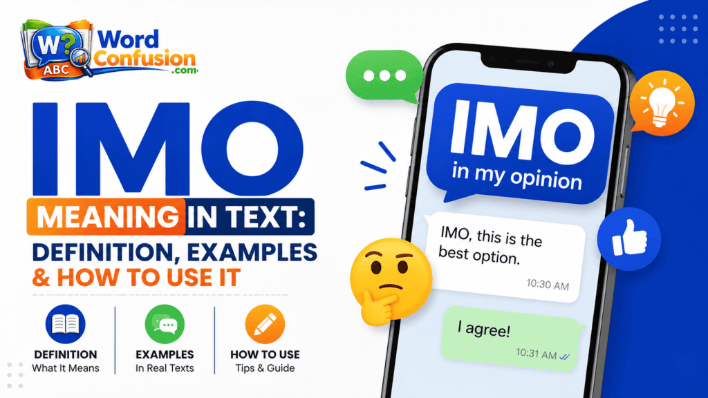 IMO Meaning in Text: Definition, Examples & How to Use It