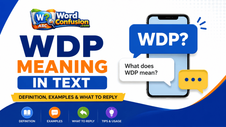WDP Meaning in Text: Definition, Examples & What to Reply-Featured image