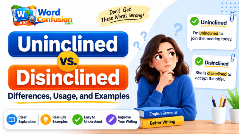 wordconfusion-Uninclined vs. Disinclined: Differences, Usage, and Examples-Featured image
