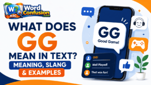 What Does GG Mean in Text? Meaning, Slang & Examples-Featured image