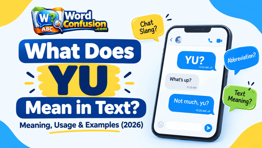 What Does YU Mean in Text? Meaning, Usage & Examples (2026)