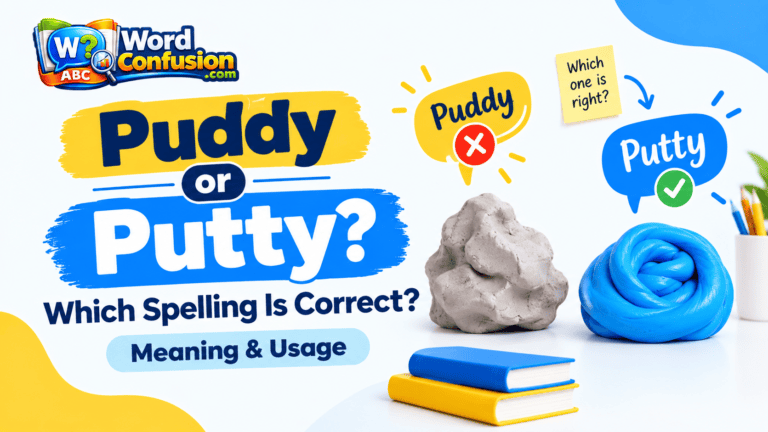 Puddy or putty spelling