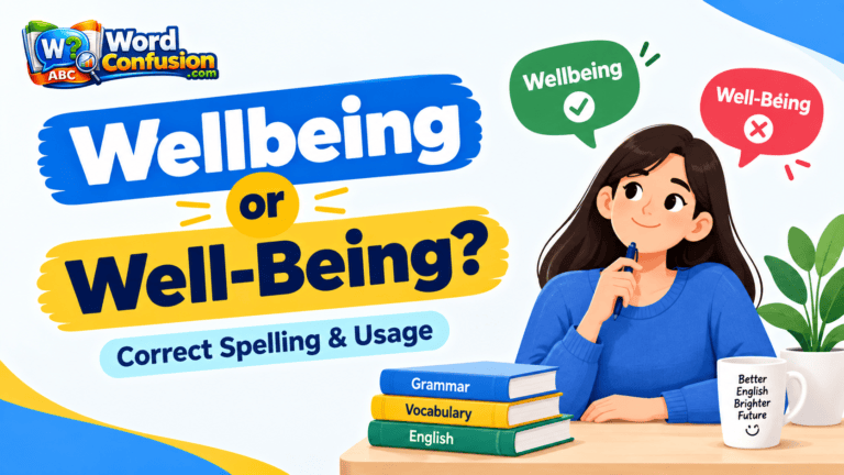 Wellbeing or well-being spelling