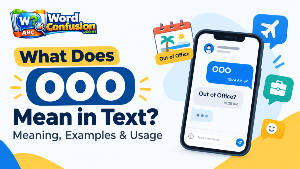 What Does OOO Mean in Text? Meaning, Examples & Usage