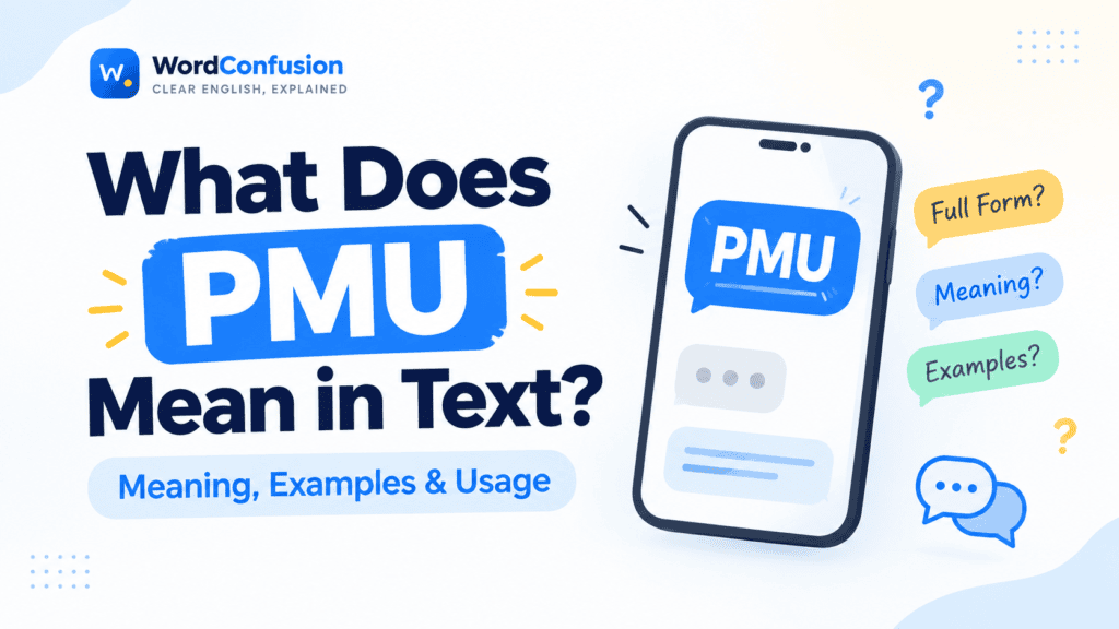 What Does PMU Mean in Text? Meaning, Examples & Usage