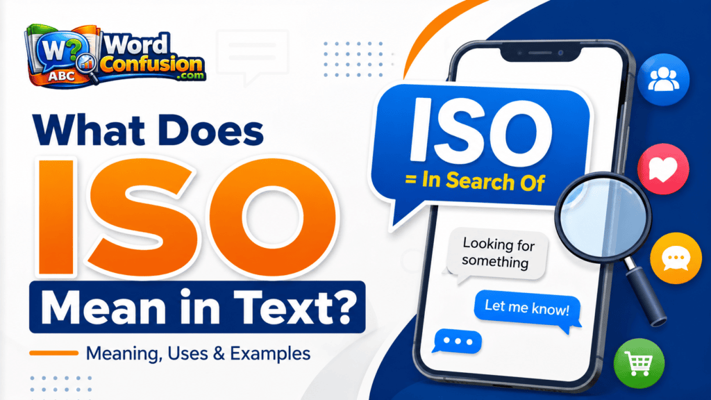 What Does ISO Mean in Text? Meaning, Uses & Examples