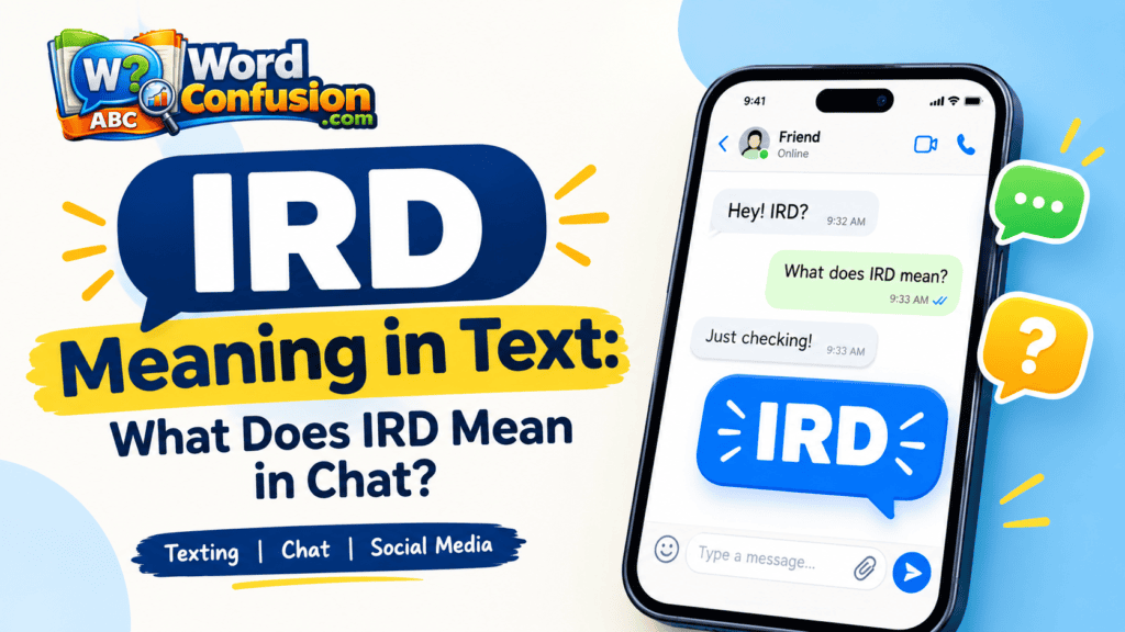 IRD Meaning in Text: What Does IRD Mean in Chat?
