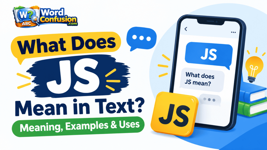 What Does JS Mean in Text? đŹ Meaning, Examples & Uses