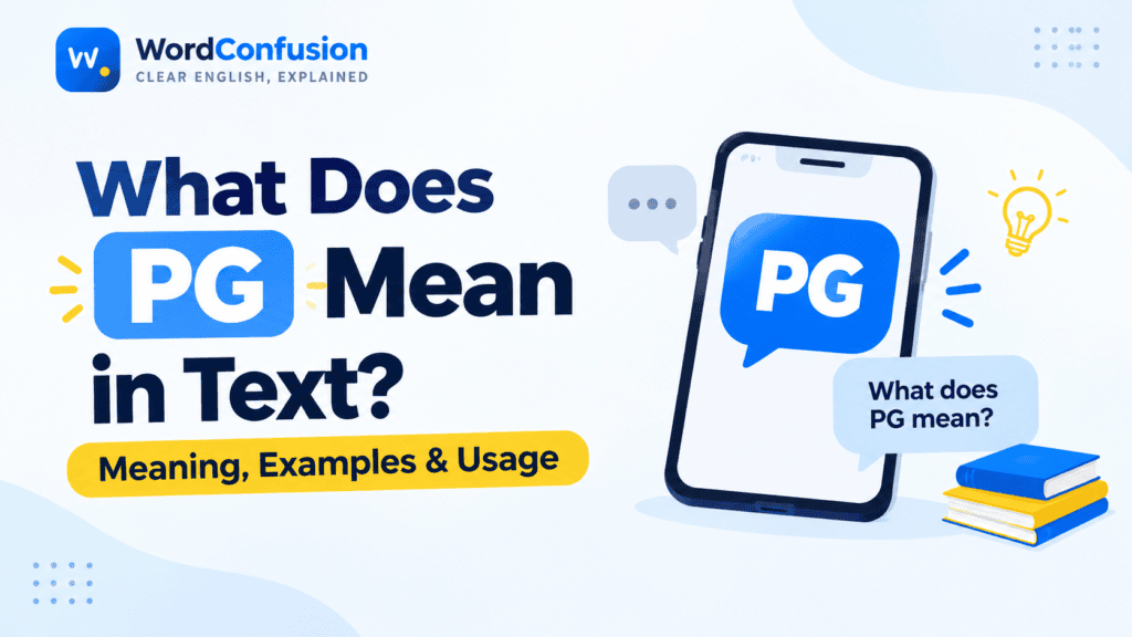 What Does PG Mean in Text? Meaning, Examples & Usage