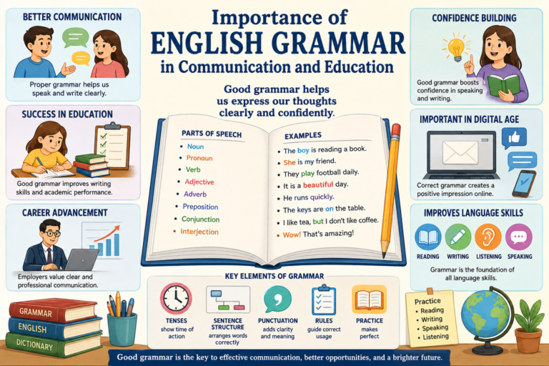 Importance of English Grammar in Communication and Education