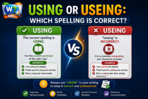 wordconfusion-Using or Useing: Which Spelling Is Correct? -Featured image