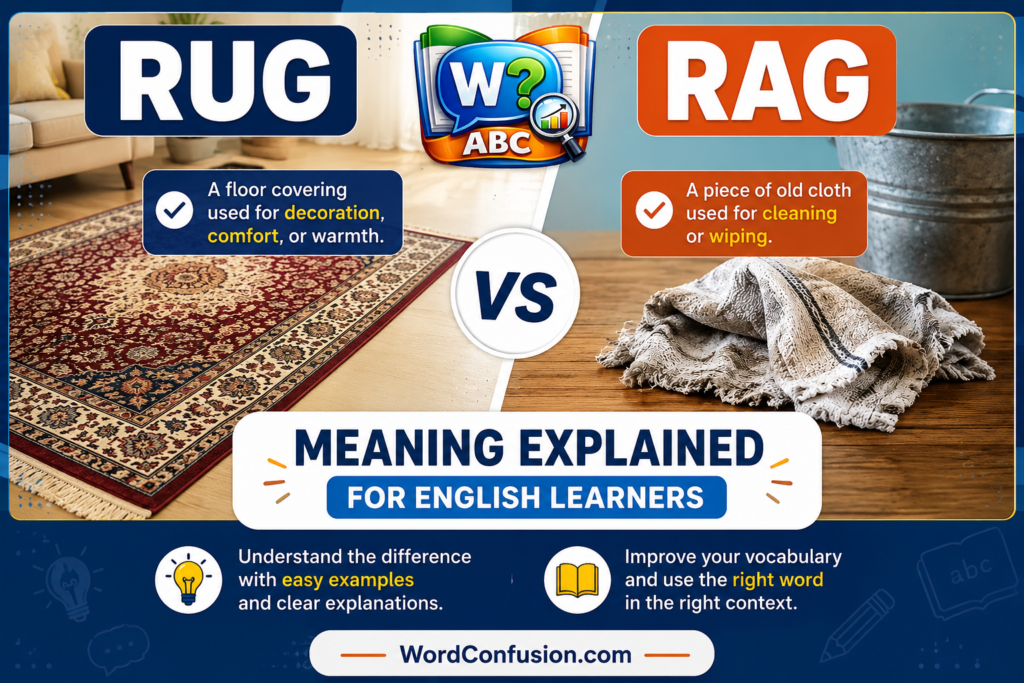 wordconfusion-Rug vs Rag Meaning Explained for English Learners-img