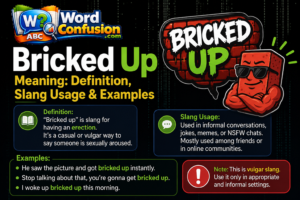 wordconfusion-Bricked Up Meaning: Definition, Slang Usage & Examples-Featured image