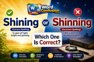 wordconfusion-Shinning or Shining? Which One Is Correct?-Featured image