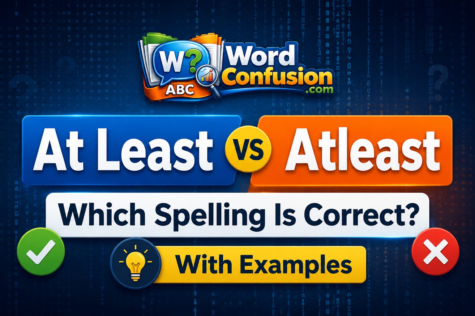 wordconfusion-At Least vs Atleast: Which Spelling Is Correct? (With Examples)-Featured image