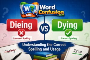 wordconfusion-Dieing vs Dying: Understanding the Correct Spelling and Usage-Featured image